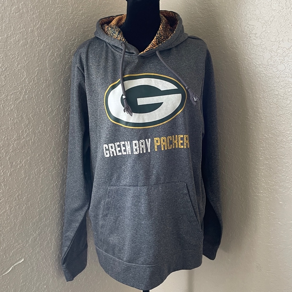 NFL Team Apparel Warm Green Bay Packers Hoodie Size M Unisex Logo